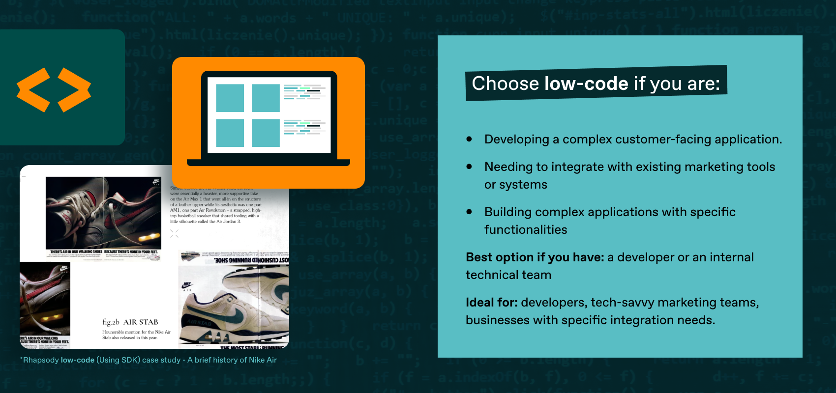 No code vs low code comparison