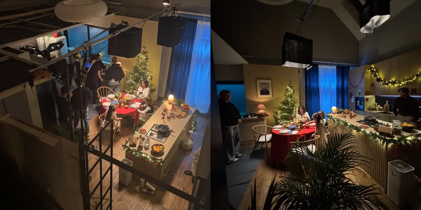 Holiday Campaign Production in Studio
