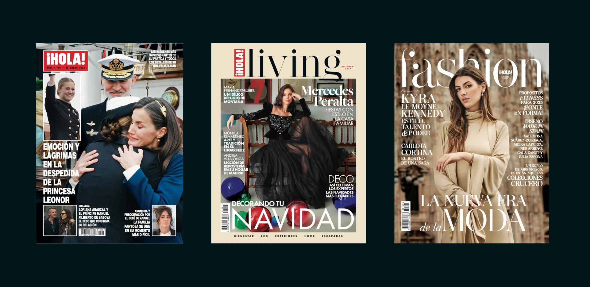 Collection of editorial magazine cover designs for lifestyle and fashion publications